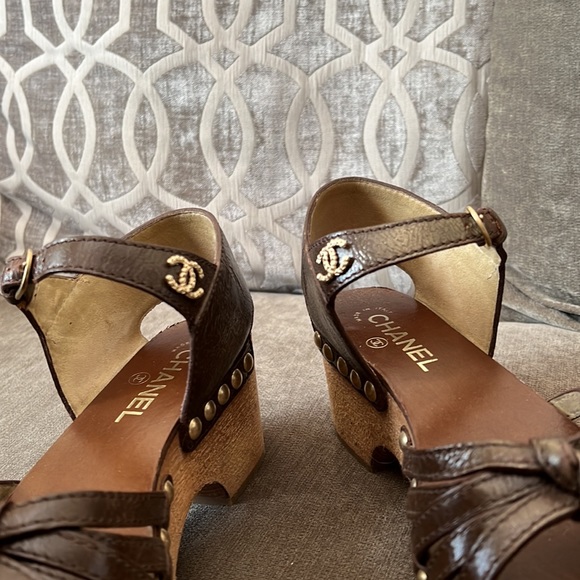Vintage Chanel Platform Sandals - Picture 3 of 4